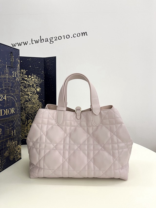 Dior专柜新款迪奥高仿原单中号甜蜜粉Toujours系列大菱格休闲女包 djfk1435